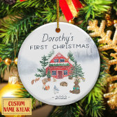 Speciaal kerstkeramisch keramisch baby ornament