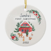 Speciaal kerstkeramisch keramisch baby voor thuis ornament (Voorkant)