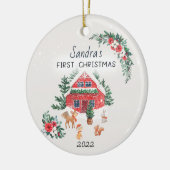Speciaal kerstkeramisch keramisch baby voor thuis ornament (Links)