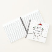 Speciaal kerstkerst Beer met kerstmis Notitieboek (Binnen)