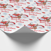 Speciaal kerstkerstcadeautje met prettige smaak cadeaupapier (Hoek)