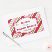 Speciaal kerstkerstcadeautje Snoep Rechthoekige Sticker (Envelop)