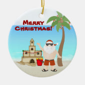 Speciaal kerstkerstfeest met kerstkerstmis keramisch ornament (Voorkant)