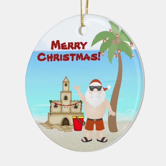 Speciaal kerstkerstfeest met kerstkerstmis keramisch ornament (Links)