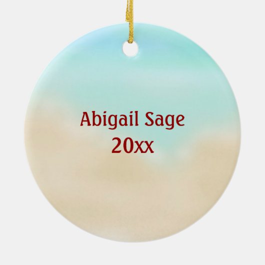 Speciaal kerstkerstkerstkerstkerstkerstbedekking keramisch ornament (Achterkant)