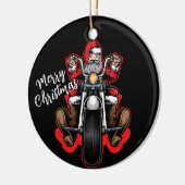 Speciaal kerstkerstkerstkerstman keramisch ornament (Links)