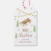 Speciaal kerstlabel - Vrolijk kerstfeest Cadeaulabel (Voorkant)