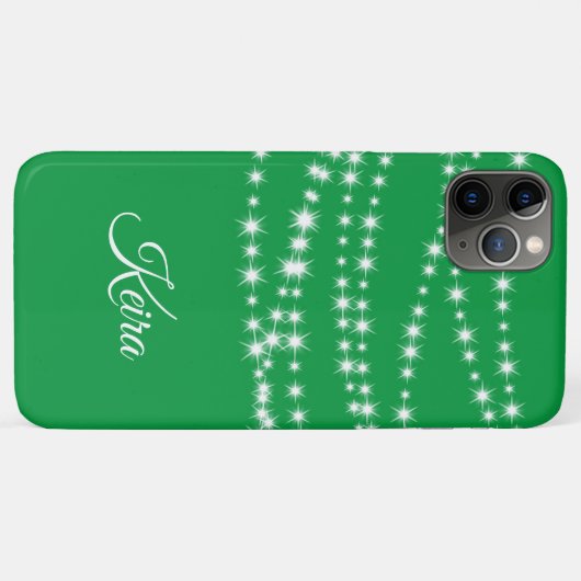 Speciaal kerstlampje op groene iPhone-tas Case-Mate iPhone Case (Achterkant (horizontaal))