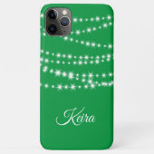 Speciaal kerstlampje op groene iPhone-tas Case-Mate iPhone Case (Achterkant)
