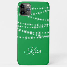 Speciaal kerstlampje op groene iPhone-tas Case-Mate iPhone Case