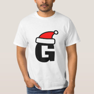 Speciaal kerstmonogram kerstmis shirt