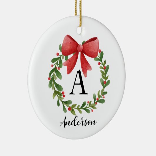Speciaal kerstmonogram Ornament (Rechts)