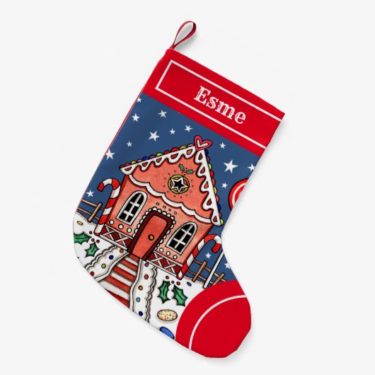 Speciaal kerstontbijt, inkt kleine kerstsok (Voorkant (Hangend))