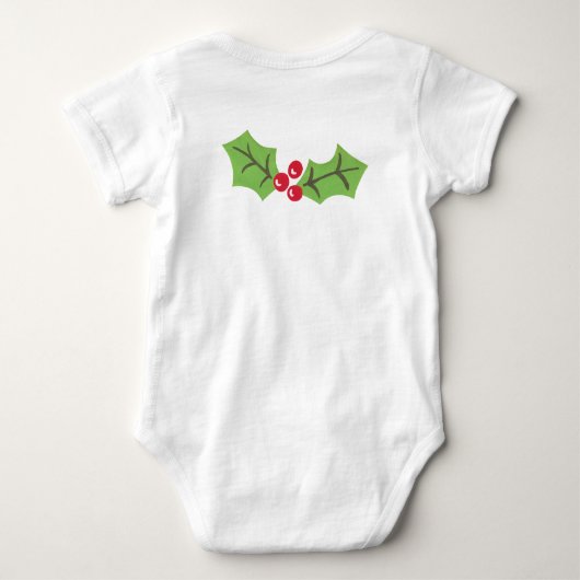 Speciaal kerstontbijt Man Baby B Romper (Achterkant)
