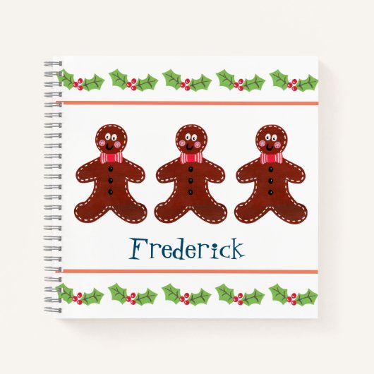 Speciaal kerstontbijt Man Notitieboek (Voorkant)