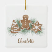 Speciaal kerstontbijtkoek keramisch ornament (Achterkant)