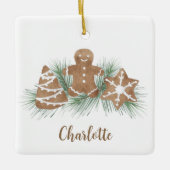 Speciaal kerstontbijtkoek keramisch ornament (Voorkant)