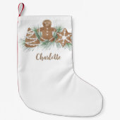 Speciaal kerstontbijtkoek kleine kerstsok (Voorkant)