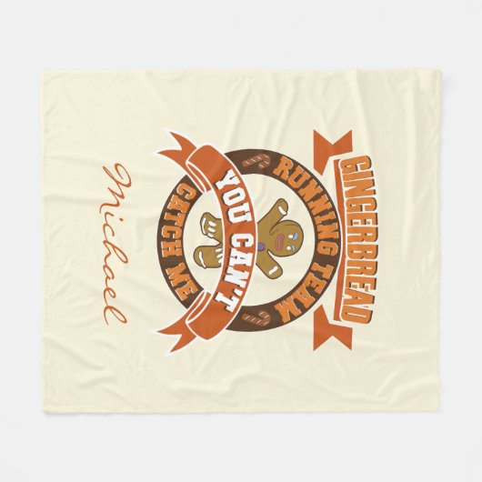 Speciaal kerstontbijtteam fleece deken (Voorkant (Horizontaal))