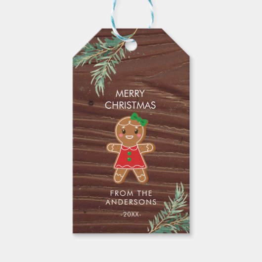 Speciaal kerstontwerp met cadeautjes voor Labels Cadeaulabel (Voorkant)