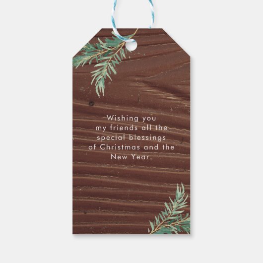 Speciaal kerstontwerp met cadeautjes voor Labels Cadeaulabel (Achterkant)