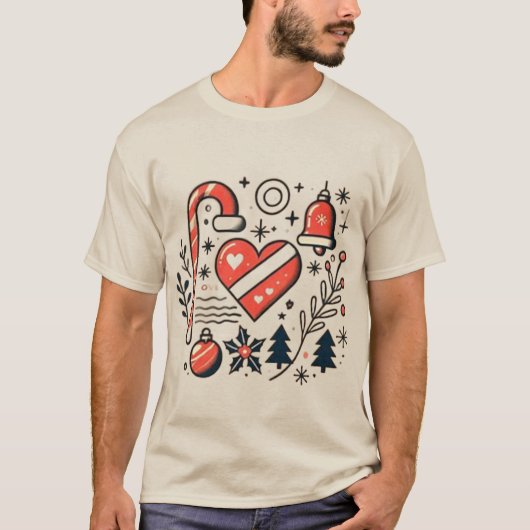 Speciaal Kerstpaar T-shirt (Voorkant)