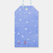 Speciaal kerstpoar Beer Cadeaulabel (Achterkant)