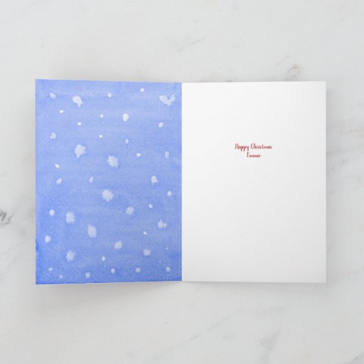 Speciaal kerstpoar Beer Kaart (Binnen)