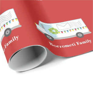 Speciaal kerstpostpapier voor vrachtwagens cadeaupapier