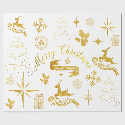 Speciaal  kerstrecept cadeaupapier (Vlak)