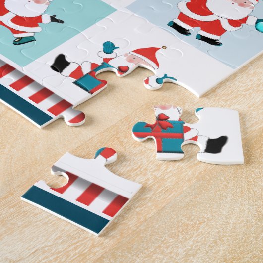 Speciaal kerstrecorder Jigzaag Puzzle Legpuzzel (Zijkant)
