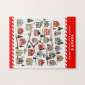 Speciaal kerstrecorder Jigzaag Puzzle Legpuzzel (Horizontaal)