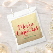 Speciaal kerstrood handschrift bedankzakje (Geknipt)