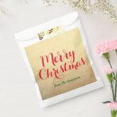 Speciaal kerstrood handschrift bedankzakje (Gezegeld)