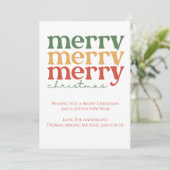 Speciaal kerstrood-rood met fijne kerst feestdagenkaart (Staand voorkant)