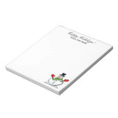 Speciaal kerstschattig sneeuwfeest notitieblok (Linkerzijde)