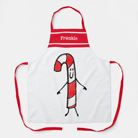 Speciaal kerstsnoepkanaalpron schort (Voorkant)