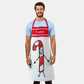 Speciaal kerstsnoepkanaalpron schort (Gedragen)