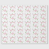 Speciaal kerstsnowman-omslagpapier cadeaupapier (Vlak)