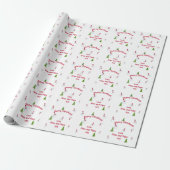 Speciaal kerstsnowman-omslagpapier cadeaupapier (Uitgerold)