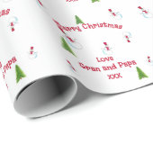 Speciaal kerstsnowman-omslagpapier cadeaupapier (Rol Hoek)