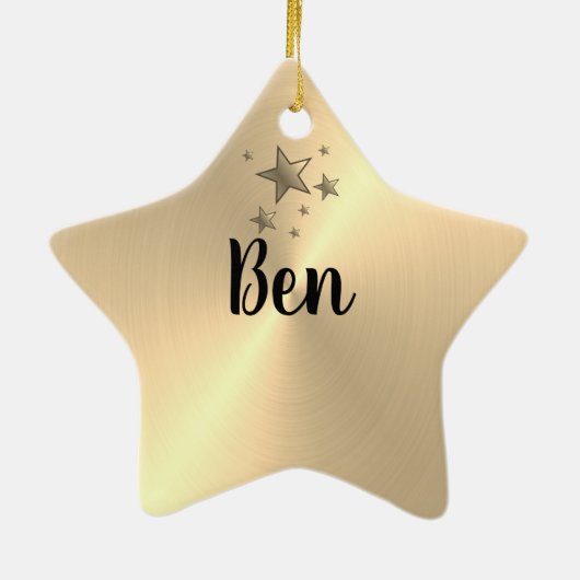 Speciaal kerstStar-vormig Ornament (Achterkant)