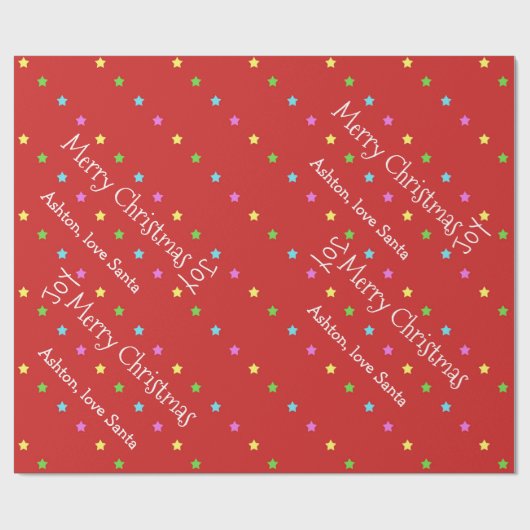 Speciaal kerststaren, verpakt papier (Vlak)