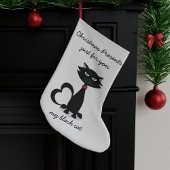 Speciaal kerststouwen voor zwarte katten kleine kerstsok