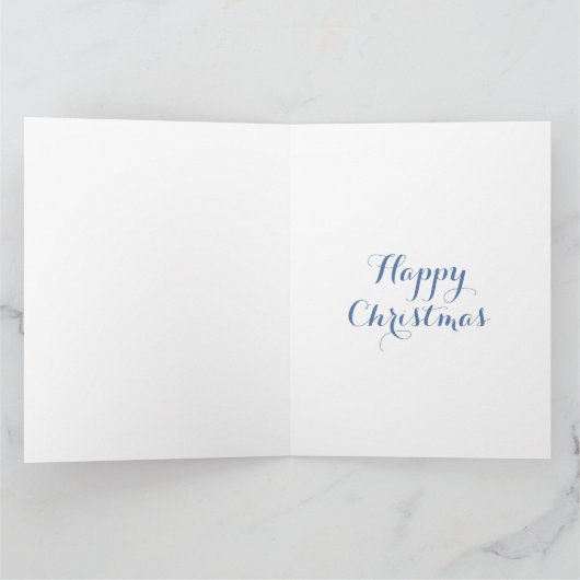 Speciaal kerststraatsneeuwscène kaart (Binnen)