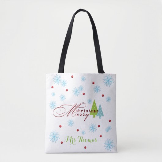 Speciaal kersttas voor fijne kerst tote bag (Voorkant)