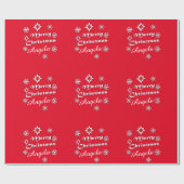 Speciaal kerstthema voor de prettige kerst met naa cadeaupapier (Vlak)