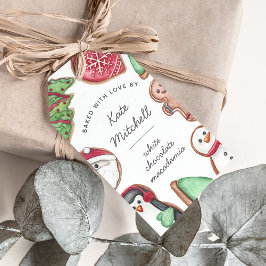Speciaal kerstvakantiekoekje bakken cadeaulabel