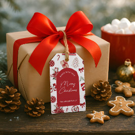 Speciaal kerstvakantiekoekje bakken cadeaulabel