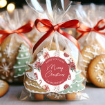 Speciaal kerstvakantiekoekje bakken ronde sticker<br><div class="desc">Voeg een vleugje winterwarmte toe aan uw zelfgemaakte kersttraktaties en -cadeaus met onze gepersonaliseerde kerstvakantie Cookie Bakken Ronde Sticker. Met een prachtig winterdennenthema en holly berries is deze sticker het perfecte accessoire om je feestelijke spirit af te shows. Maak uw keuken en cadeau geven het hart van alle vakantie juichen...</div>